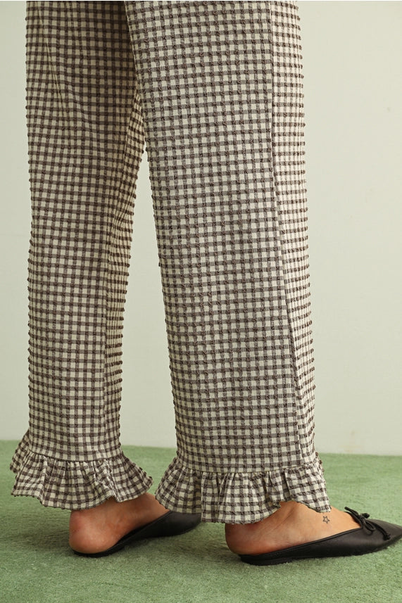 Riley Ruffle Gingham Pants