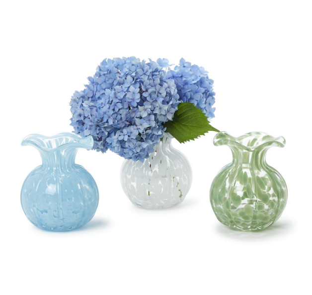 Ruffled Edge Spotted Vase