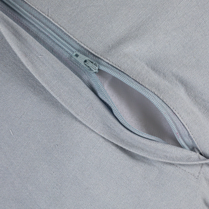 Blue Ruffle Accent Pillow