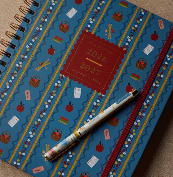 2027 Schoolhouse 17-Month Academic Hardcover Spiral Planner