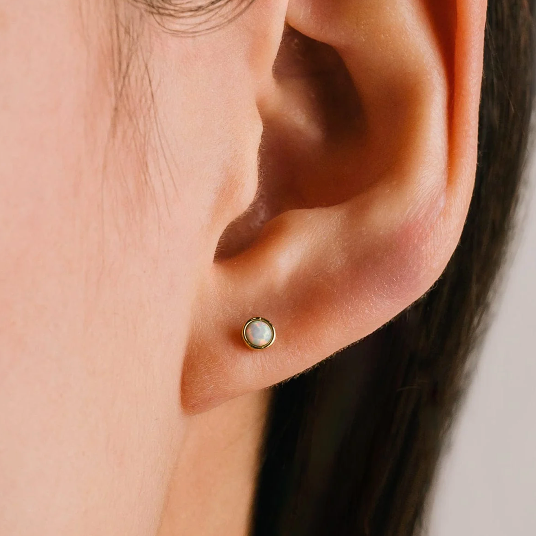 Opal Stud Earrings