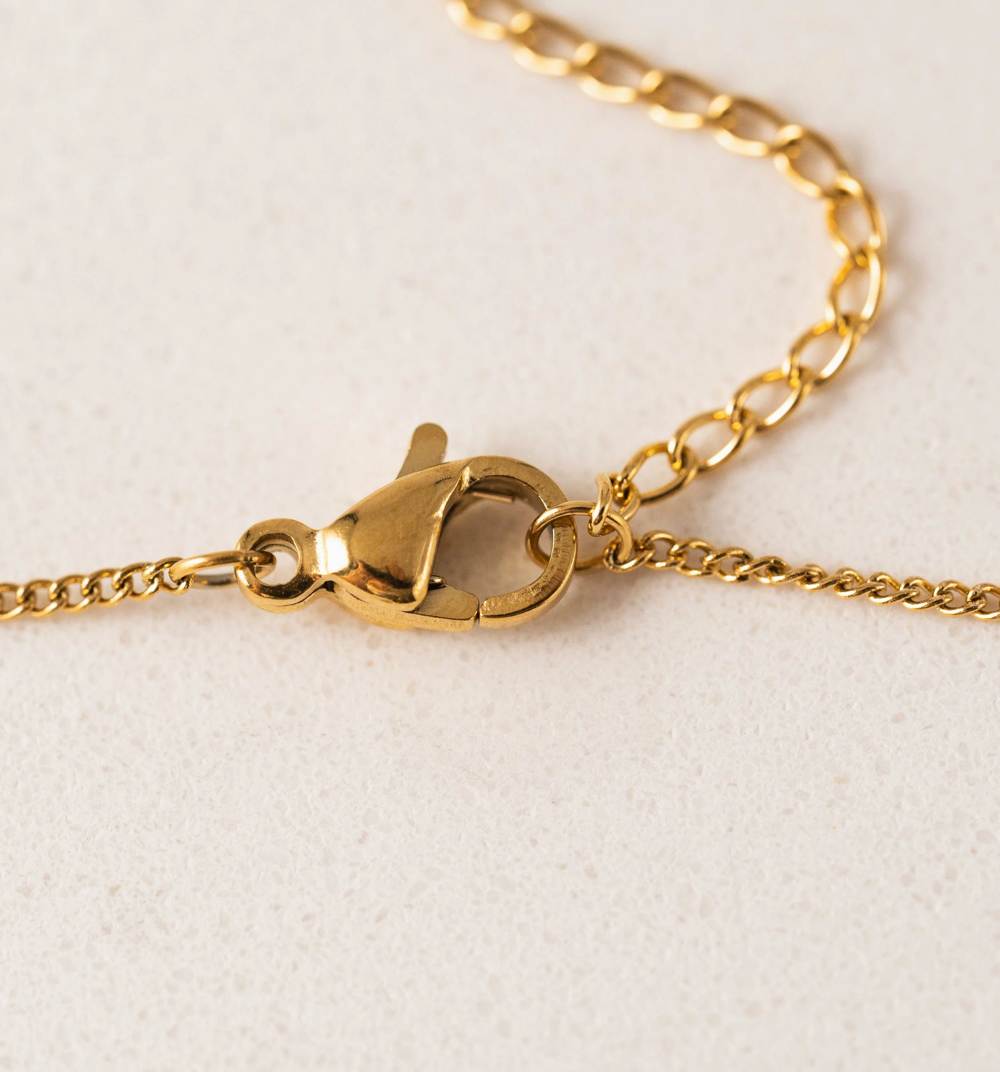 Fluted Heart Necklace