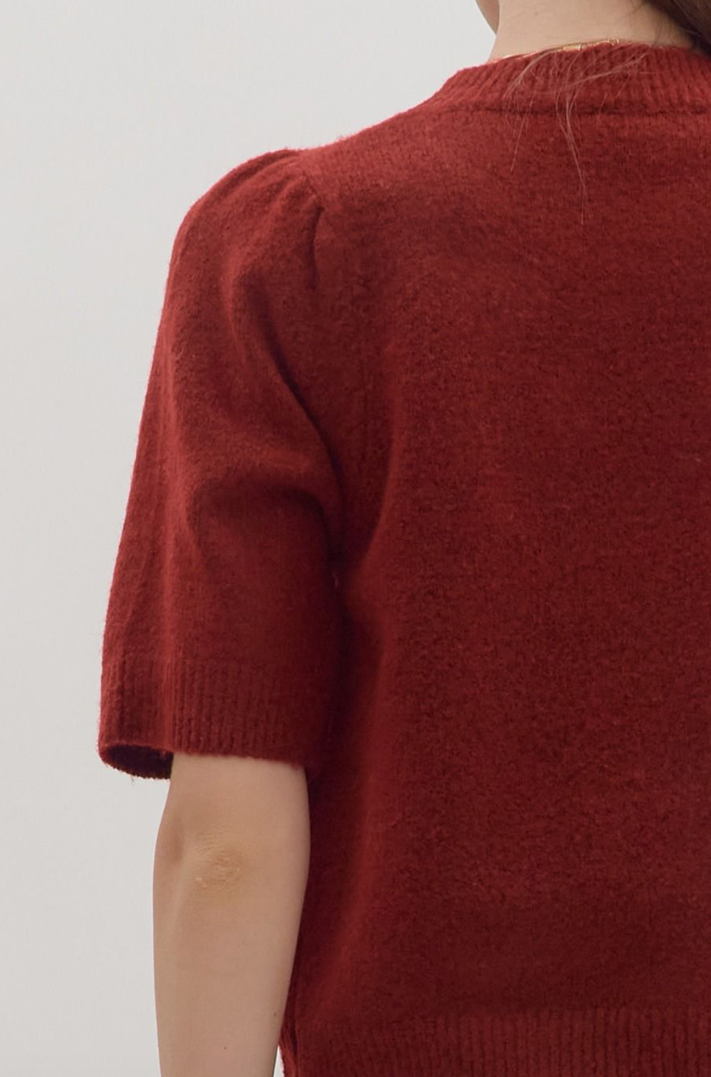 Devin Burgundy Sweater