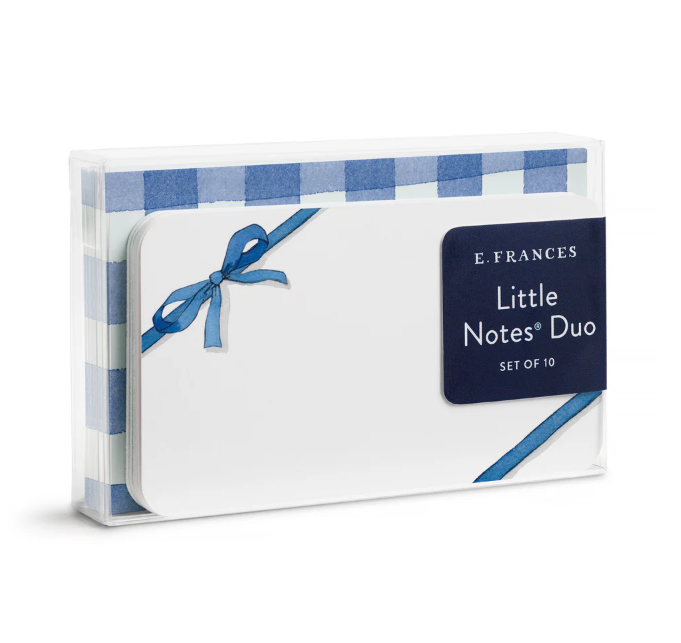 Gingham Bow Note Duo