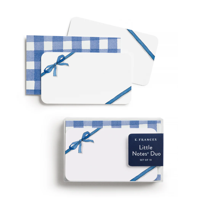 Gingham Bow Note Duo