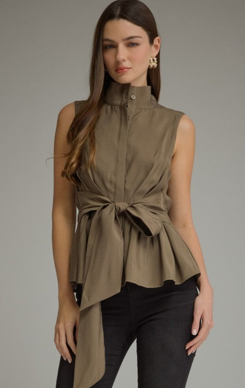 Alexa Front Tie Blouse