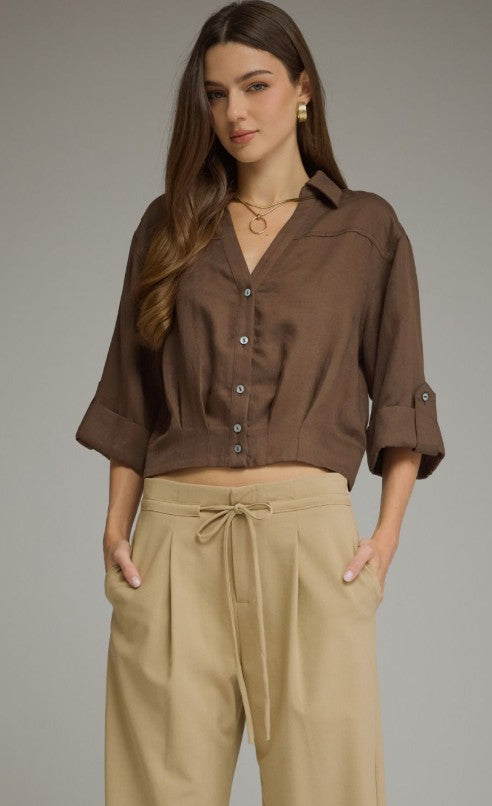 Julie Button Down Blouse