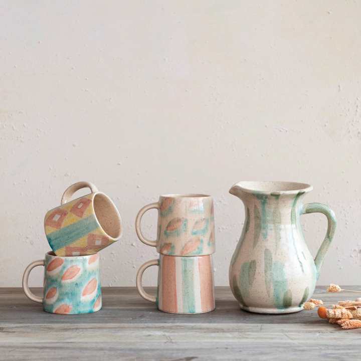 Assorted Stoneware Mugs