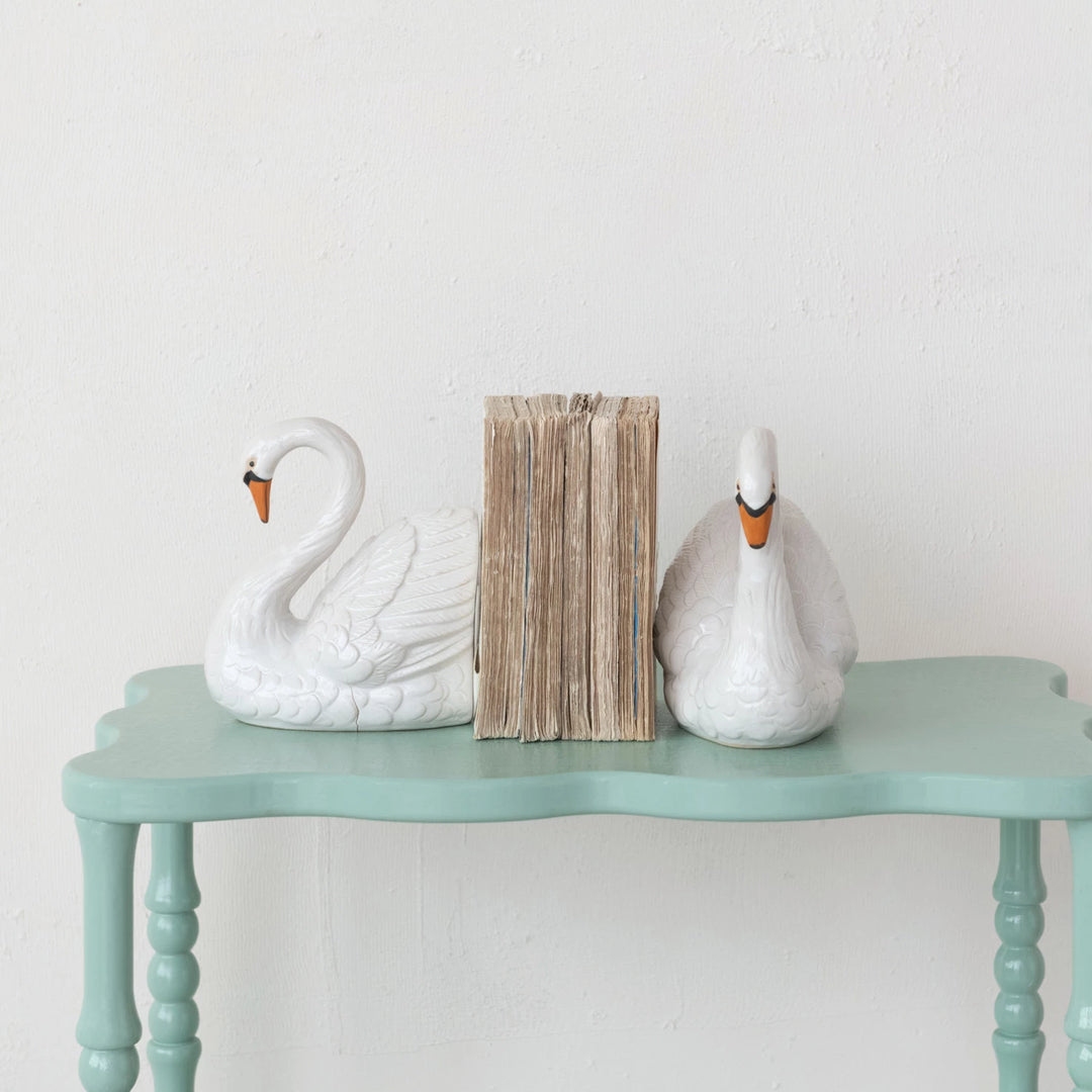 Swan Bookends