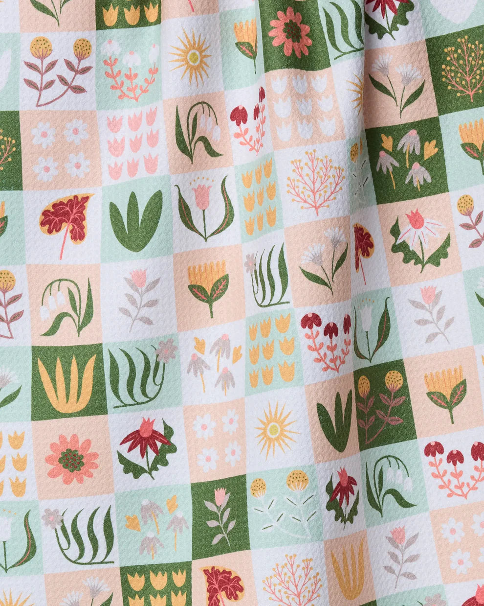 Patchwork Garden Tea Towel