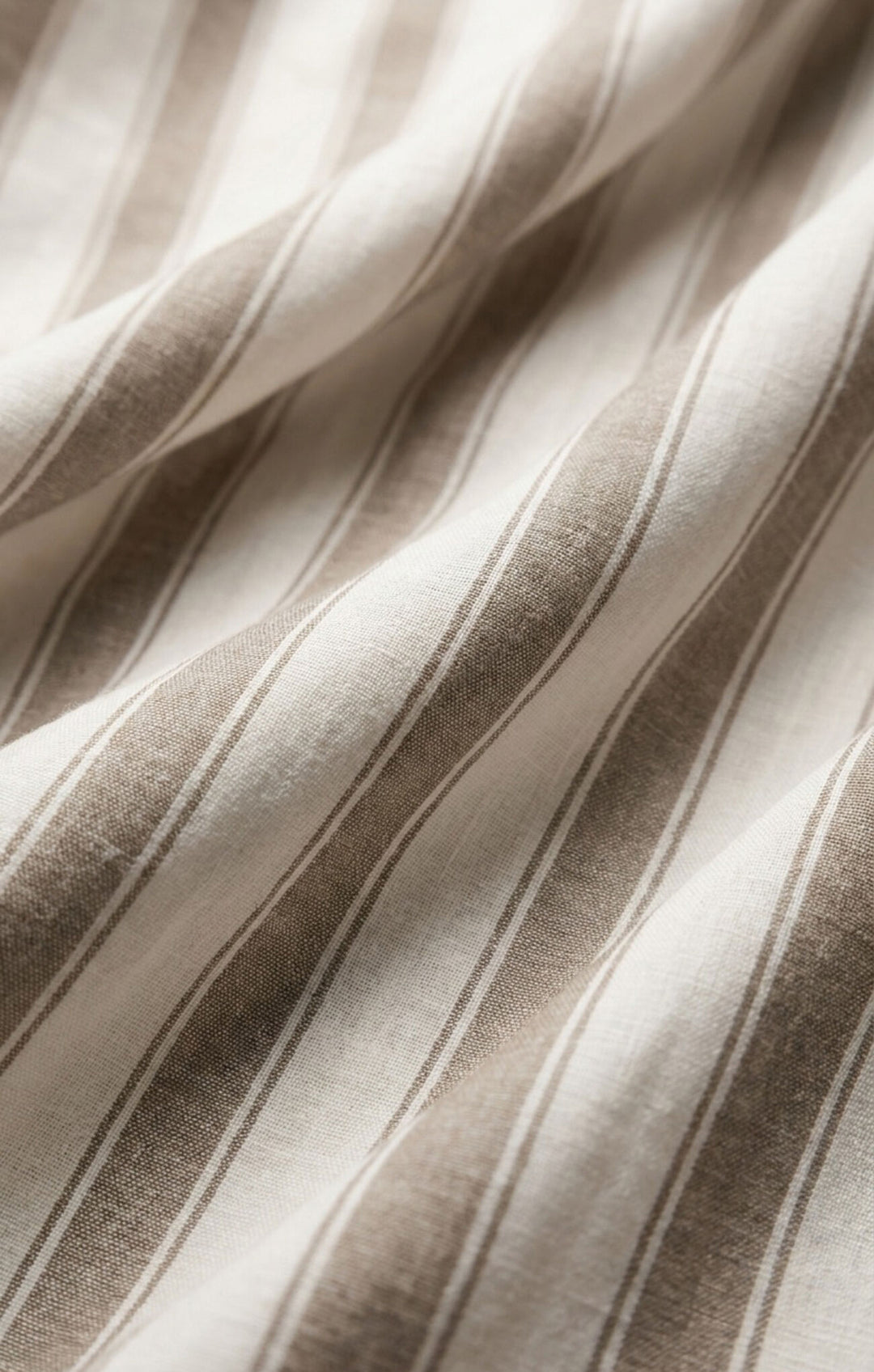 The Perfect Striped Button-Up - Light Toffee
