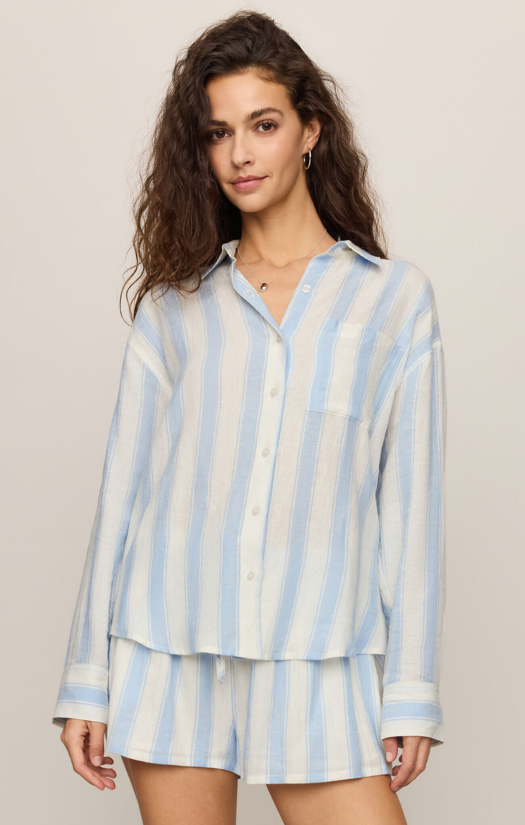 The Perfect Striped Button-Up - Skyline