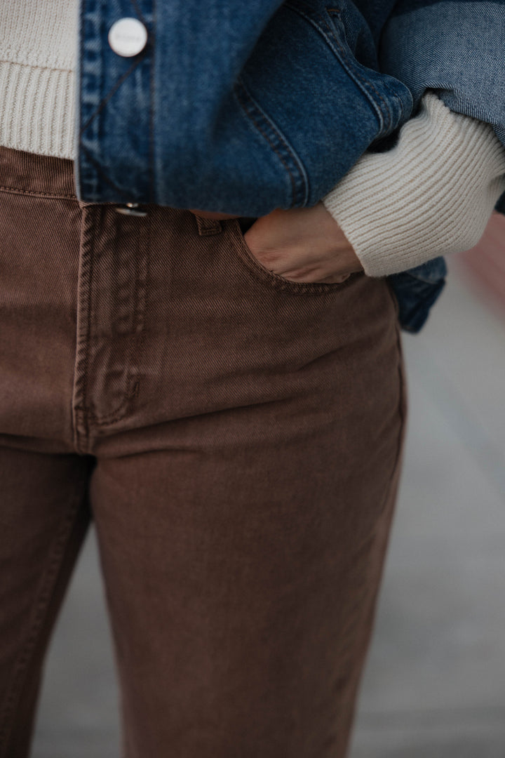 Molly Washed Denim Pants