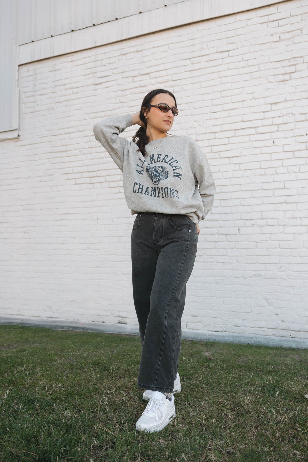 Bridget Barrel Jeans in Black