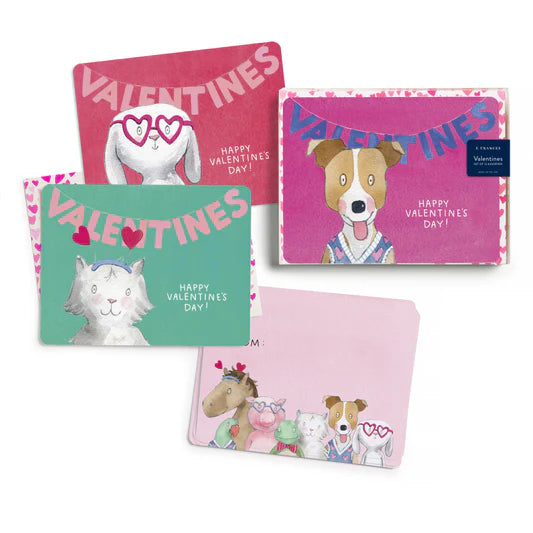 Animal Friends Valentine Card Set