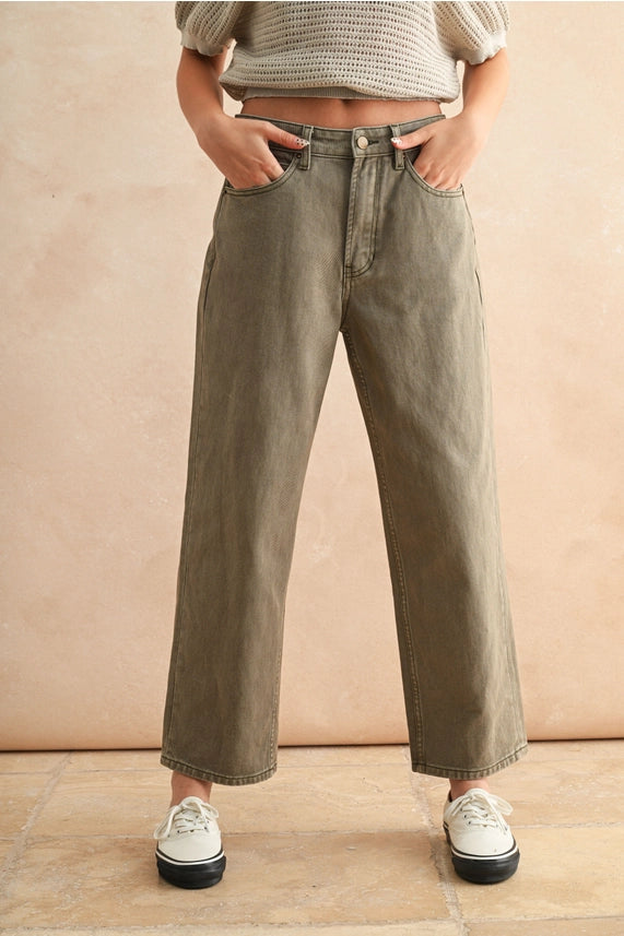 Macy Washed Denim Pants