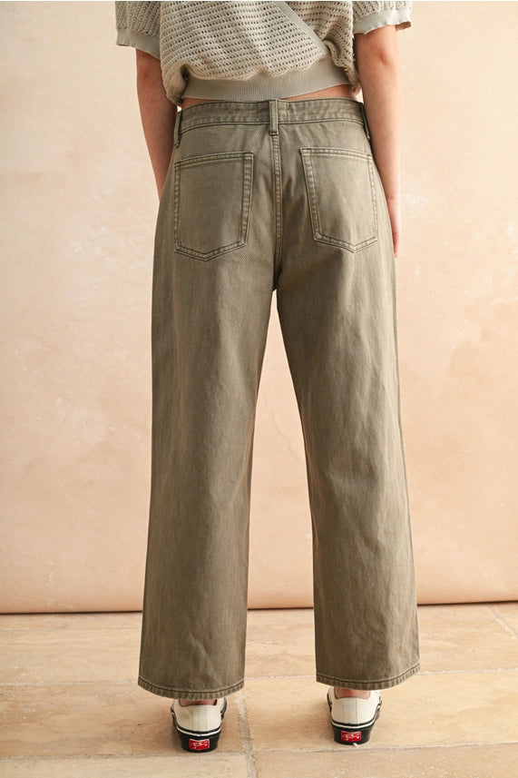 Macy Washed Denim Pants