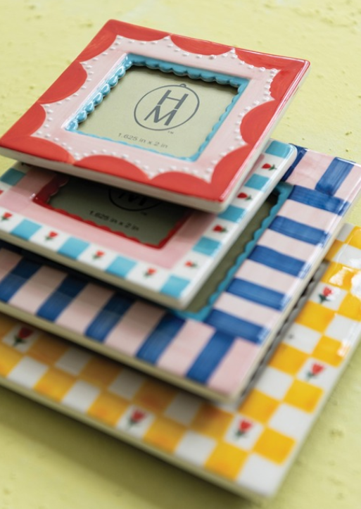 Whimsical Stoneware Picture Frames
