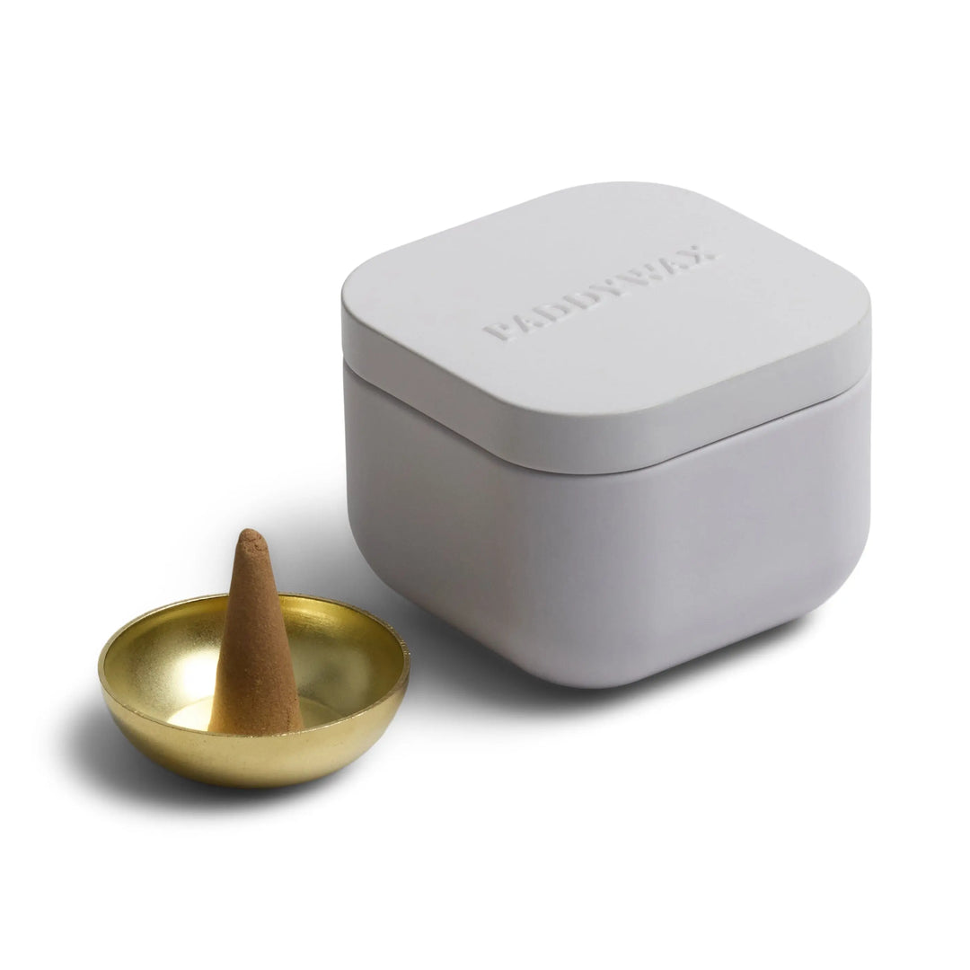 Cotton & Teak Metal Tin Incense