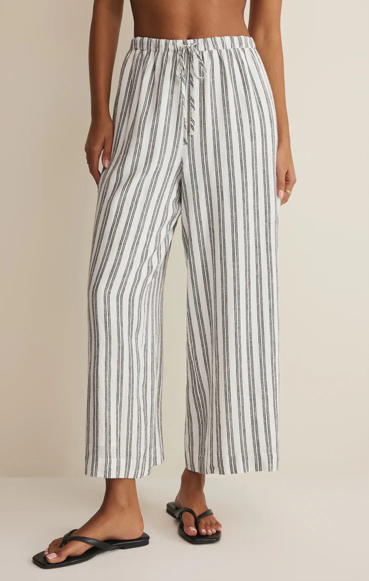 The Perfect Stripped Linen Pants