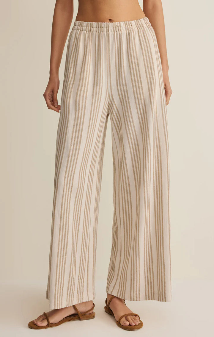 Scout Knit Stripped Pant in Cloud