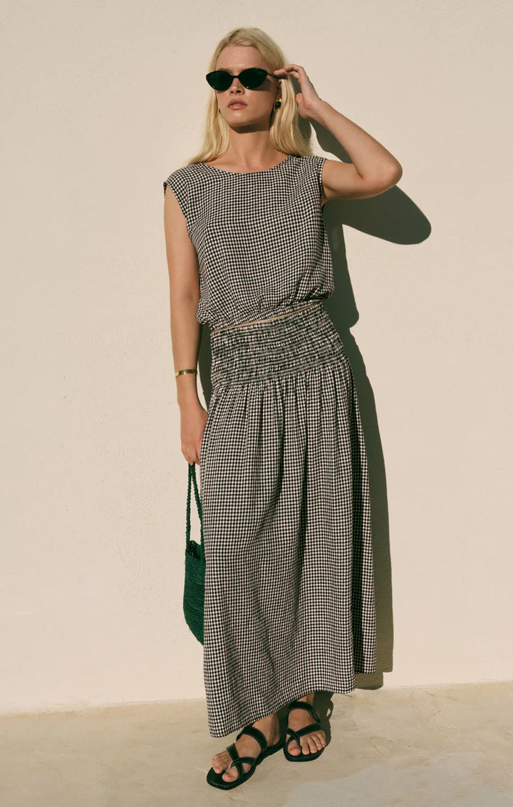 Brook Gingham Maxi Skirt
