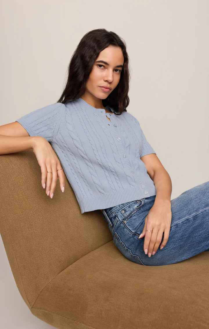Cera Cardigan in Skyline