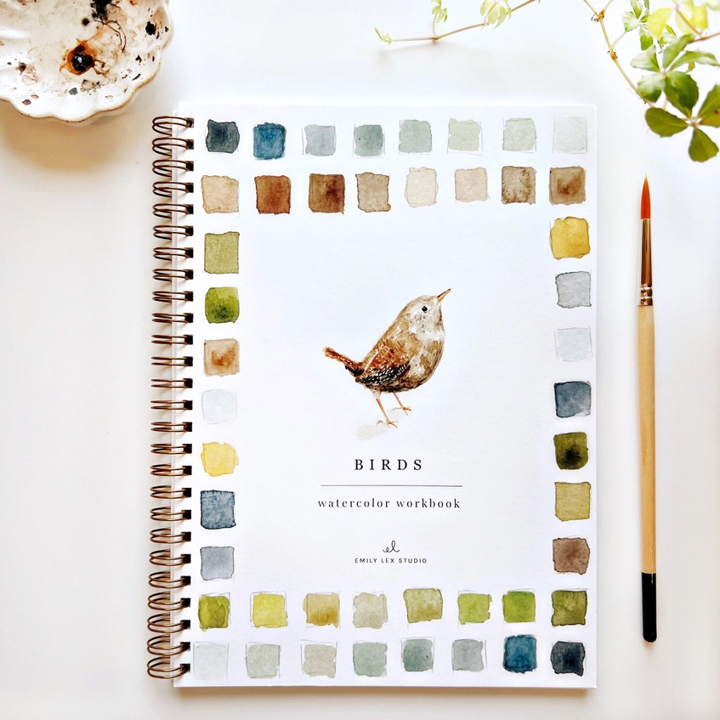 Bird Watercolor Workbook