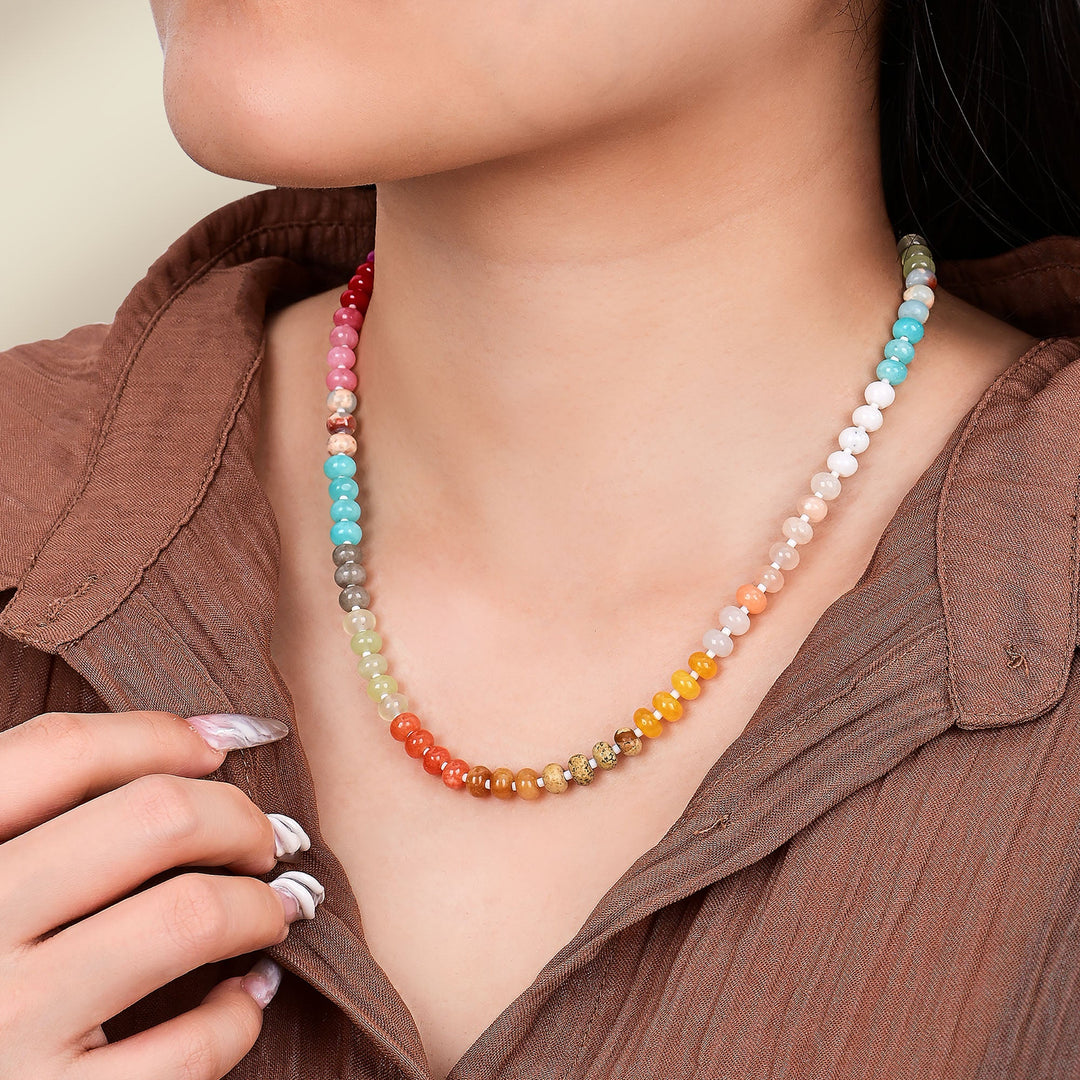 Rainbow Stone Necklace