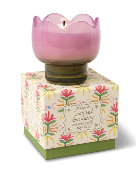Bronzed Gardenia Tulip Candle