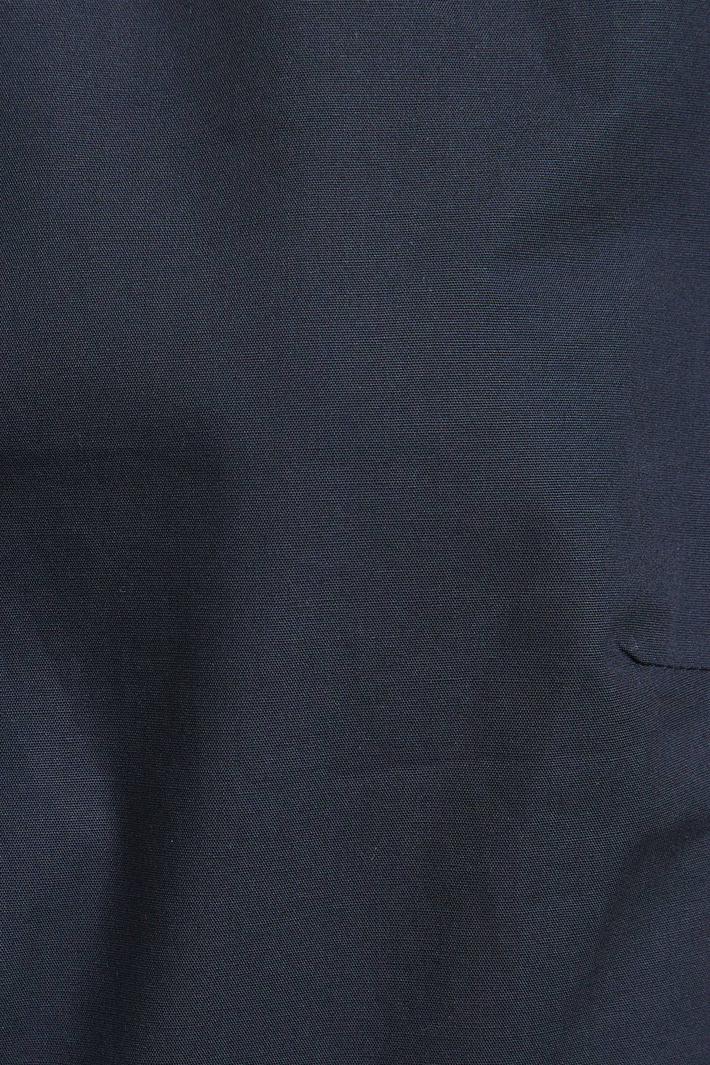 Front Ties Puff Half Sleeve Blouse - Navy