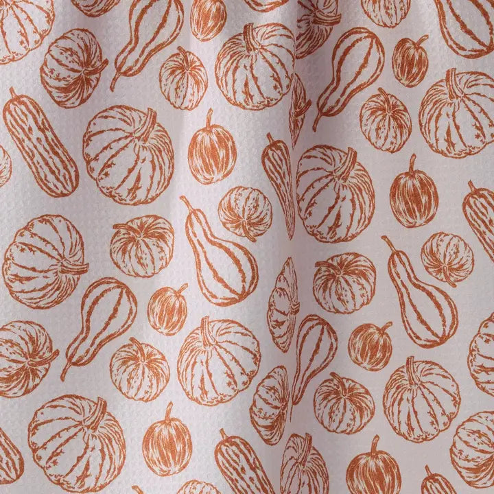 Harvest Sketch Tea Towel