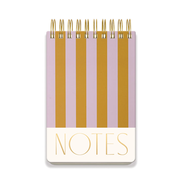 Lilac + Ochre Stripes Chunky Notepad