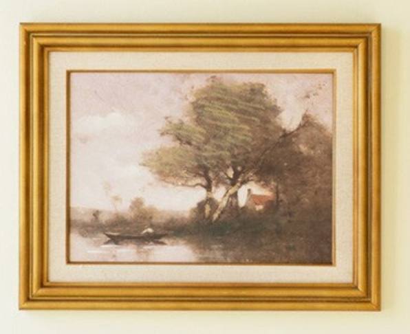 Country-side Framed Art (Canoe)