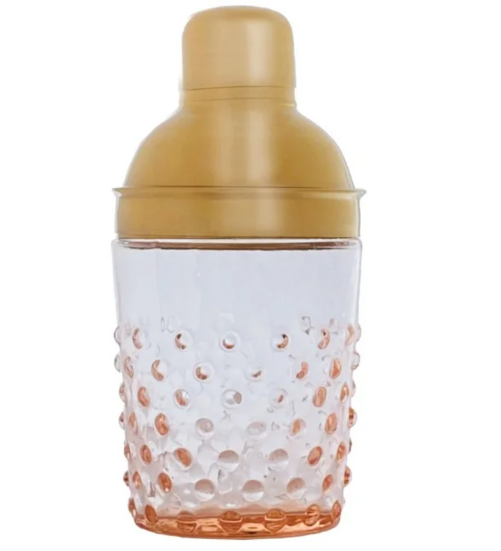 Hand-blown Hobnail Rose Shaker
