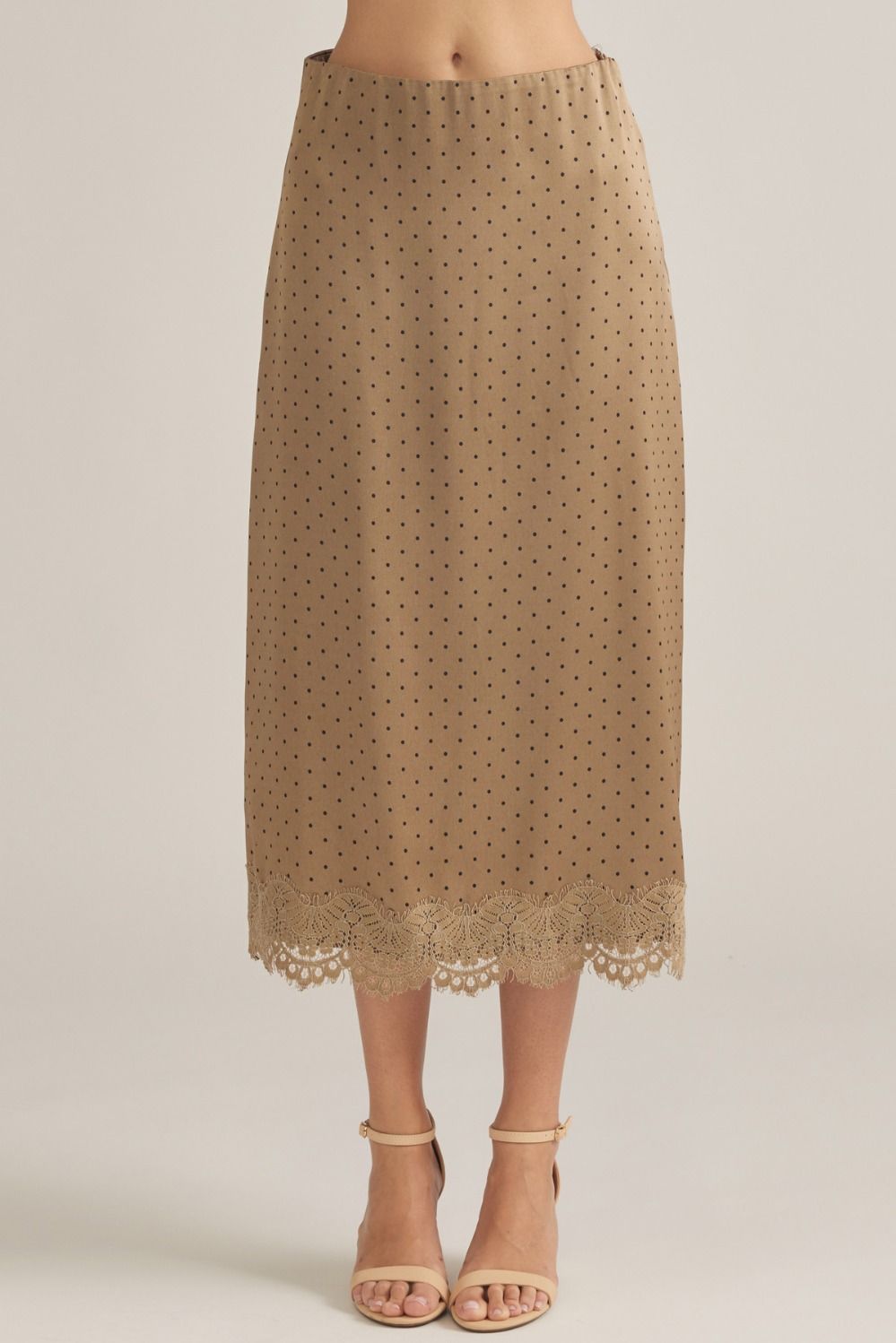 Lola Polka Dot Silk Skirt