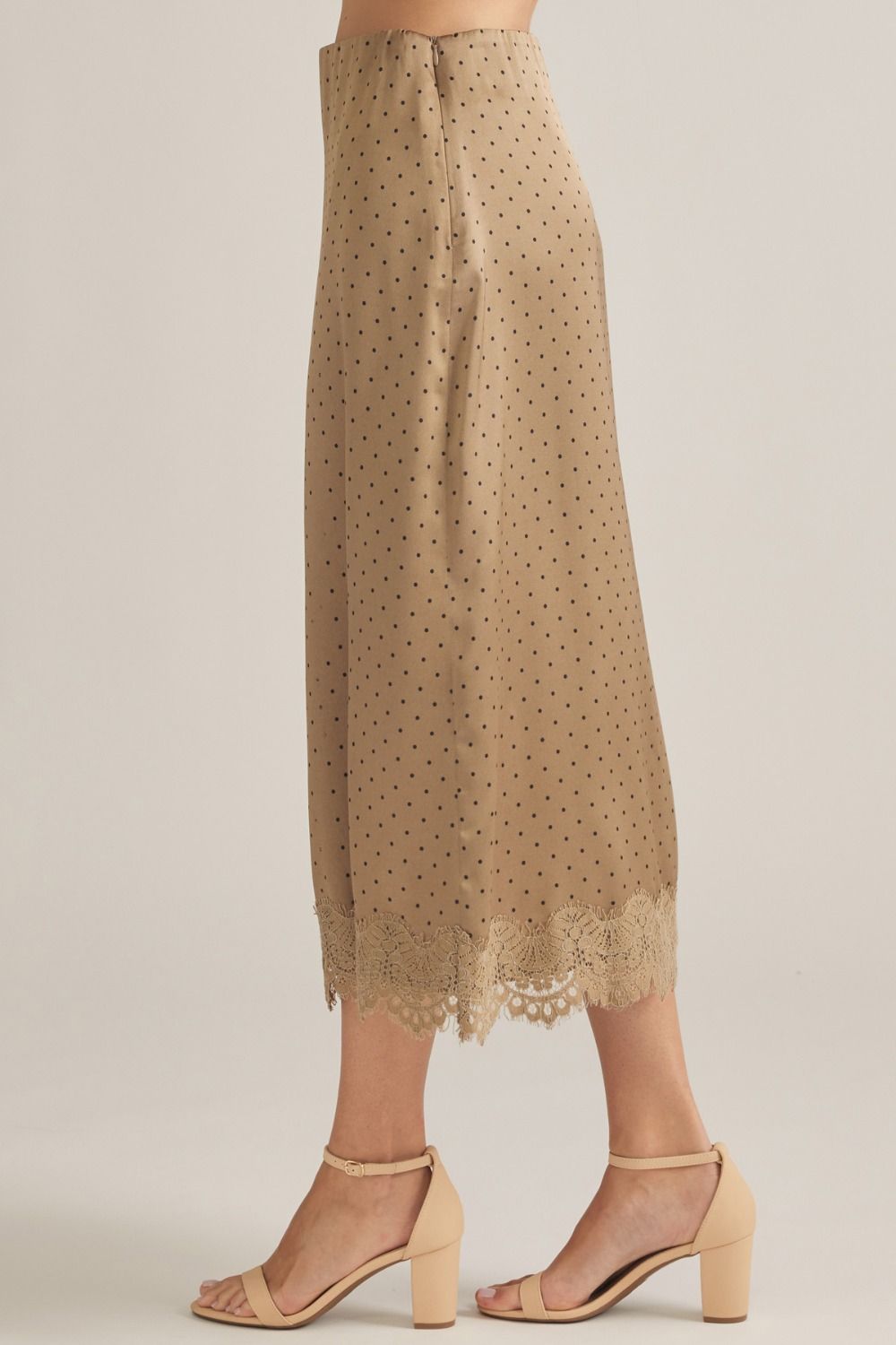 Lola Polka Dot Silk Skirt