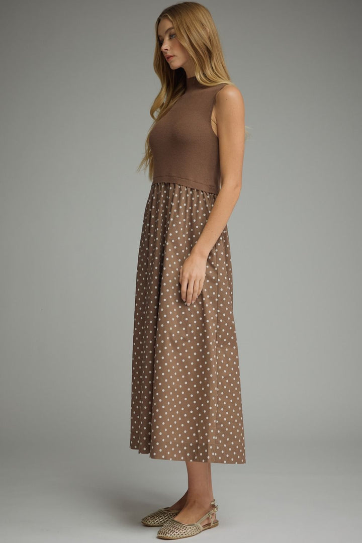 Evie Polka Dot Midi Dress