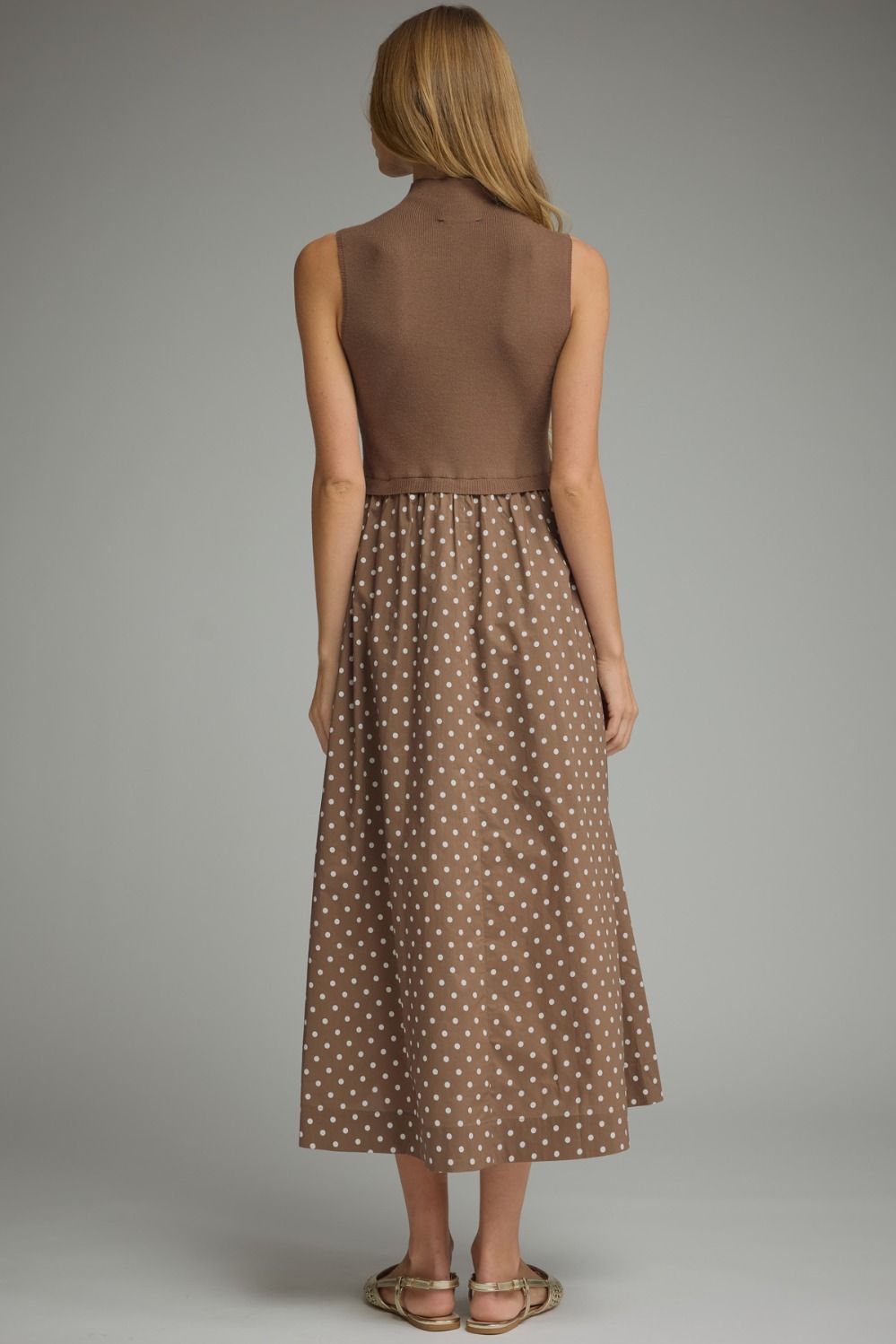 Evie Polka Dot Midi Dress
