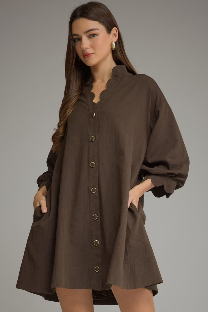 Vada Scalloped Dress