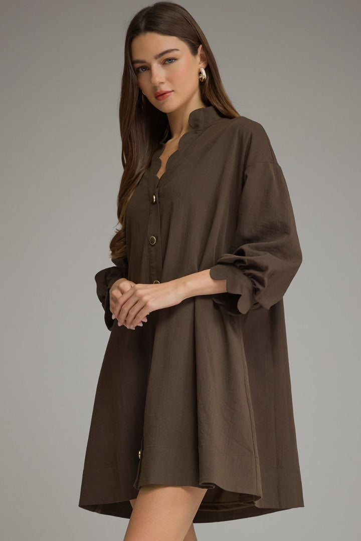 Vada Scalloped Dress