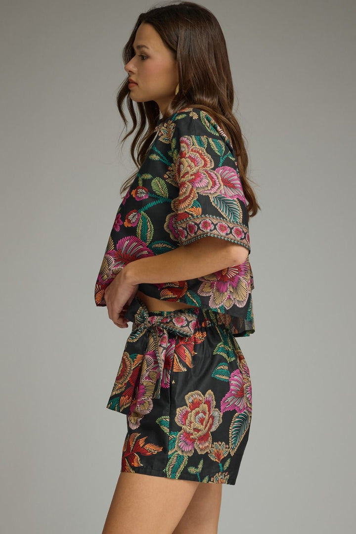 Jess Floral V-Neck Blouse