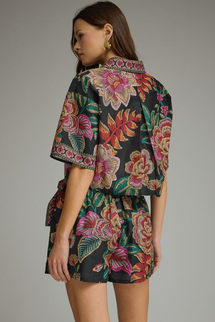 Jess Floral V-Neck Blouse