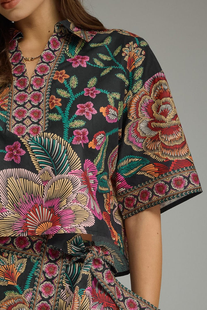 Jess Floral V-Neck Blouse