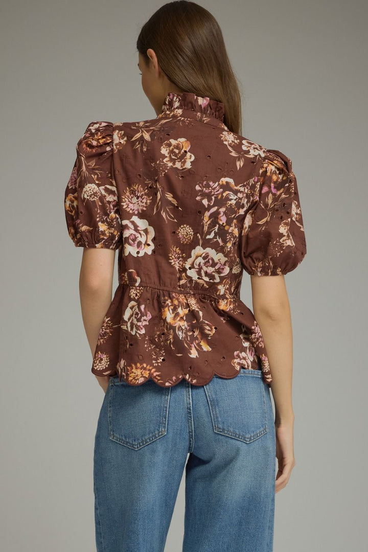 Simone Floral Peplum Top
