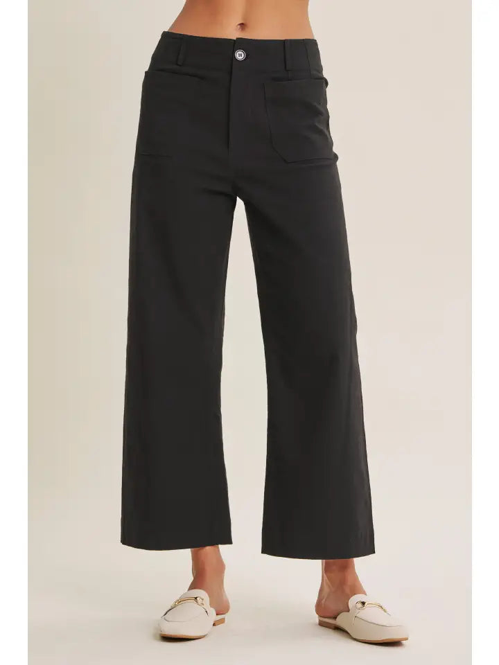 Chloe Cotton Linen Straight Leg