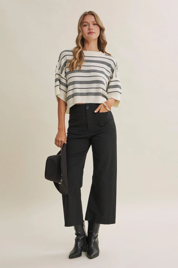 Chloe Cotton Linen Straight Leg