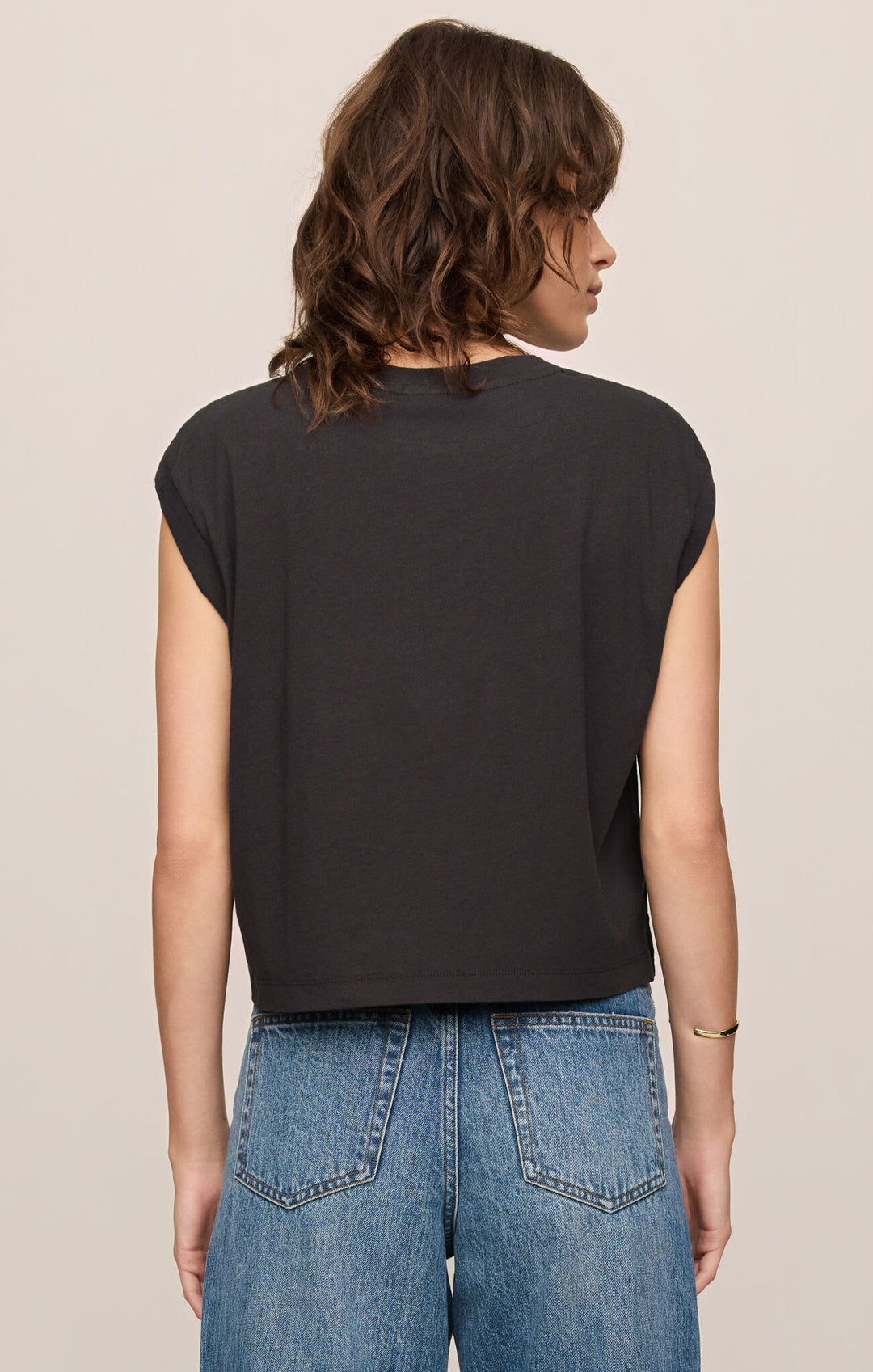 Flex Sleeveless Tee - Ash Black
