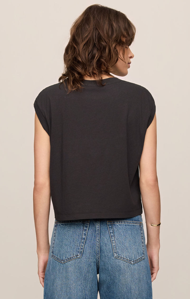 Flex Sleeveless Tee - Ash Black