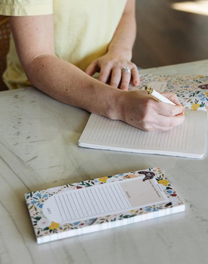 Chickens & Flowers Market List Notepad